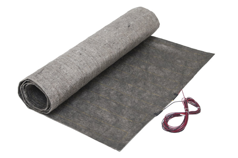 ThermoFloor mats with pre- attached underlayment is ideal for floating laminate floors. No extra padding needed. Just lay mats out, install flooring, and enjoy!