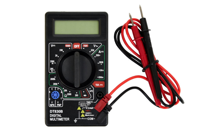 A digital multimeter is recommended to measure the heath of mats and cables during installation.