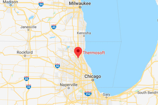 We are here to support you. Call or contact us with your questions. ThermoSoft is located in northwestern Chicagoland. Headquartered in Vernon Hills, Illinois, we are a proud US manufacturer.