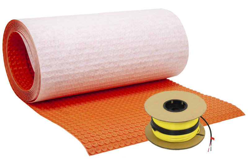 ThermoTile cable on uncoupling membrane is a great solution for heating tile and stone floors. Choose from PROVA, Prodeso, or Schluter by clicking here.