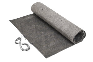 3-foot wide 120 Volt ThermoFloor mats have black and white wires for easy distinction from 240 Volt mats.