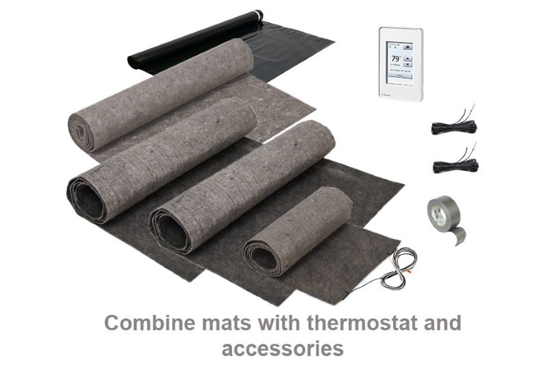 3' x 8' (24 ft²) 120V ThermoFloor In-Floor Heated Underlayment