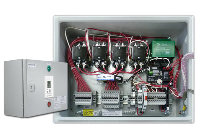 Controller and Power Distribution for NeverFreeze snow melting systems. Controller from Meitav-tec for use with your snow melting systems from ThermoSoft