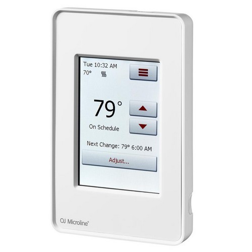 The OJ WiFi enabled touch screen thermostats are the latest, most cutting-edge option in heating controls.